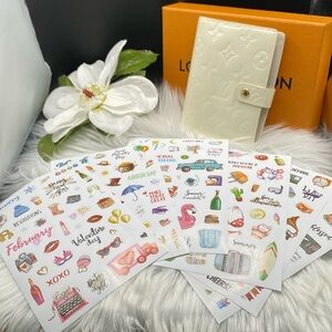PLANNER STICKERS ! Seasonal and Holiday THEME Stickers! 6 sheets: Jan-Dec NEW!